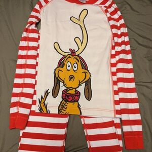 Kids Red and White Striped Pajamas